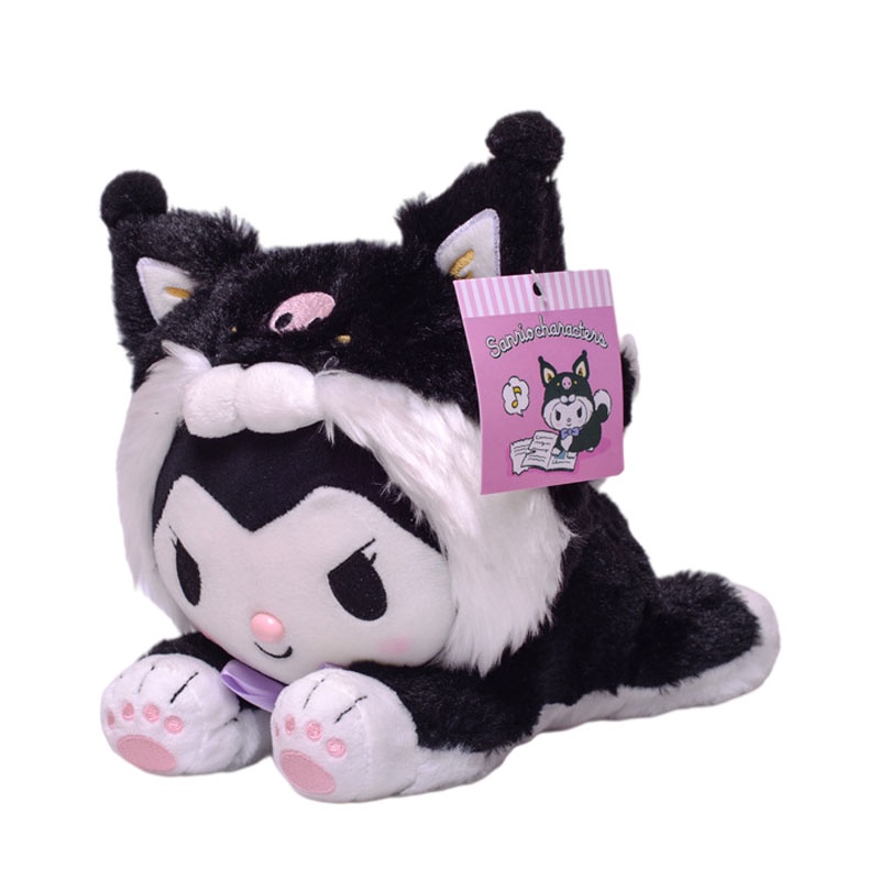 Mainan Boneka Stuffed Plush Kartun Kuromi My Melody Cinnamoroll 28cm Untuk Hadiah Anak Perempuan