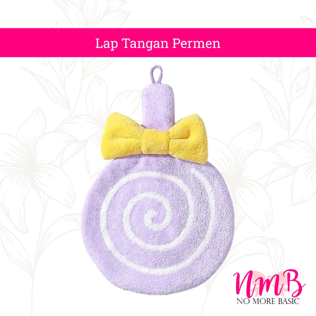 Lap Tangan Gantung Lolipop / Handuk Tangan Gantung Bentuk Permen / Handuk Anak / Hand Towel