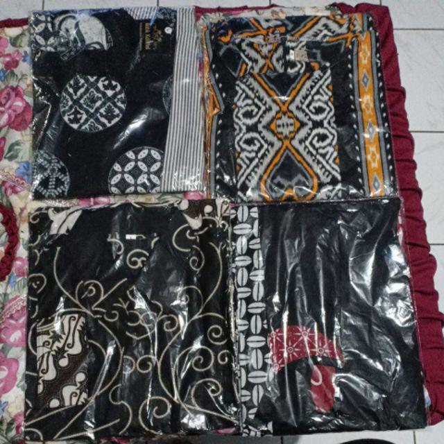 Batik Tunik Shibori Jumputan Terbaru Size M-xl/ Hrb026 Yelbor Navbor / Biru Putih / Original Bel