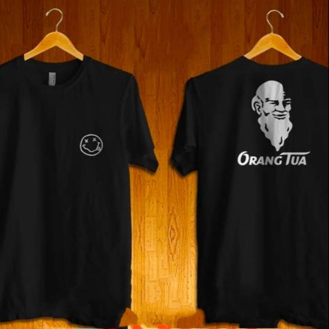 KAOS ORANG TUA NIRVANA SMILE COMBED 30S BAJU TSHIRT