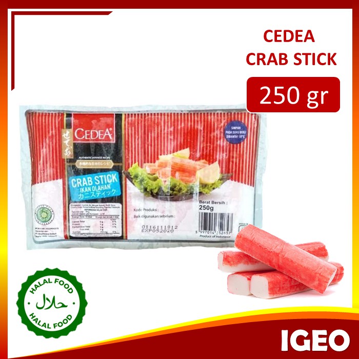 

Cedea Crab Stick Stik Kepiting 250gr Halal