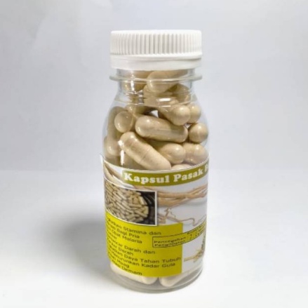 50 Kapsul Pasak Bumi Obat Jamu Herbal Kuat Pria Tongkat Ali..