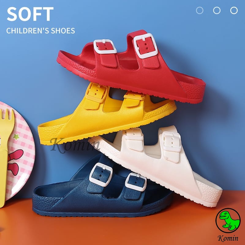 Komin Sandal Anak Laki-Laki Untuk Musim Panas, Antislip Nyaman Dan Empuk Sandal Anak Perempuan  Flexible Dan Nyaman Dipakai