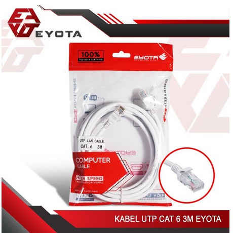 KABEL LAN 3 METER EYOTA CAT 6 / UTP 3 M / LAN 3M