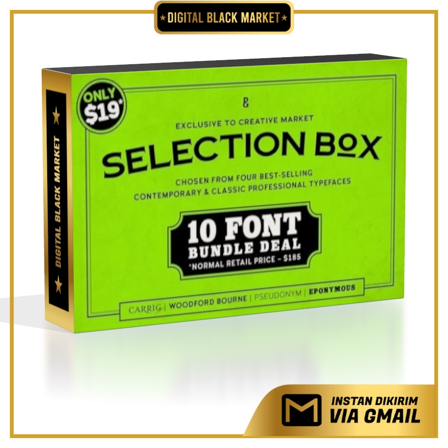 Selection Box 10 Font Bundle