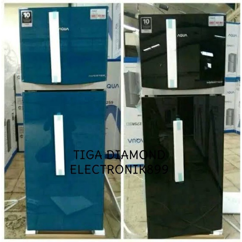 KULKAS AQUA 2 PINTU AQR-275 BK