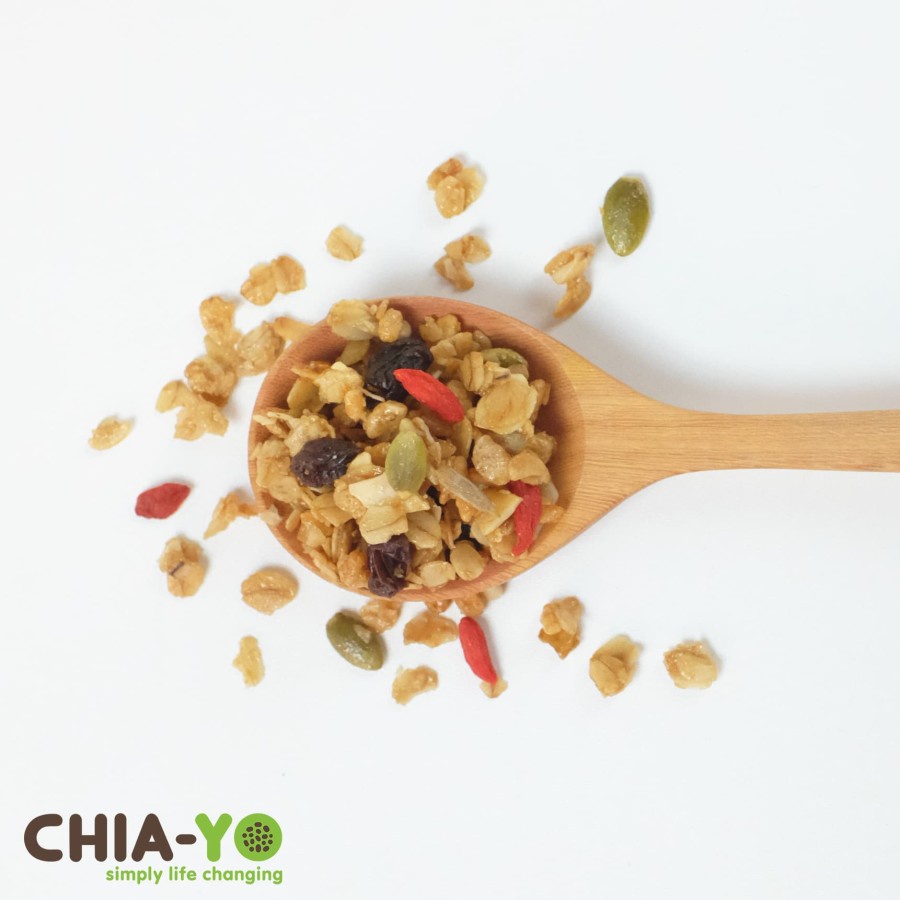 CHIAYO HOMEMADE GRANOLA ORIGINAL 500GR | SNACK SEHAT GLUTEN FREE