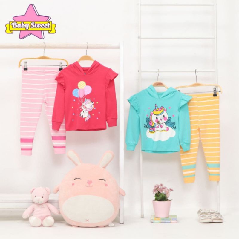 Afsheenastore Set Hoodie Unicorn By Baby Sweet