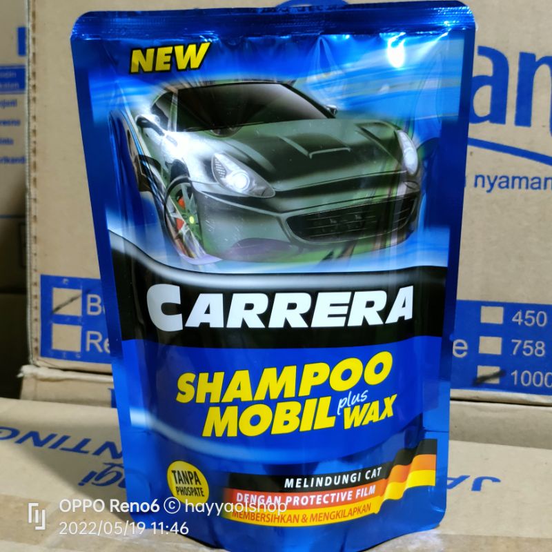 CARRERA SHAMPOO MOBIL PLUS WAX POUCH 400ML