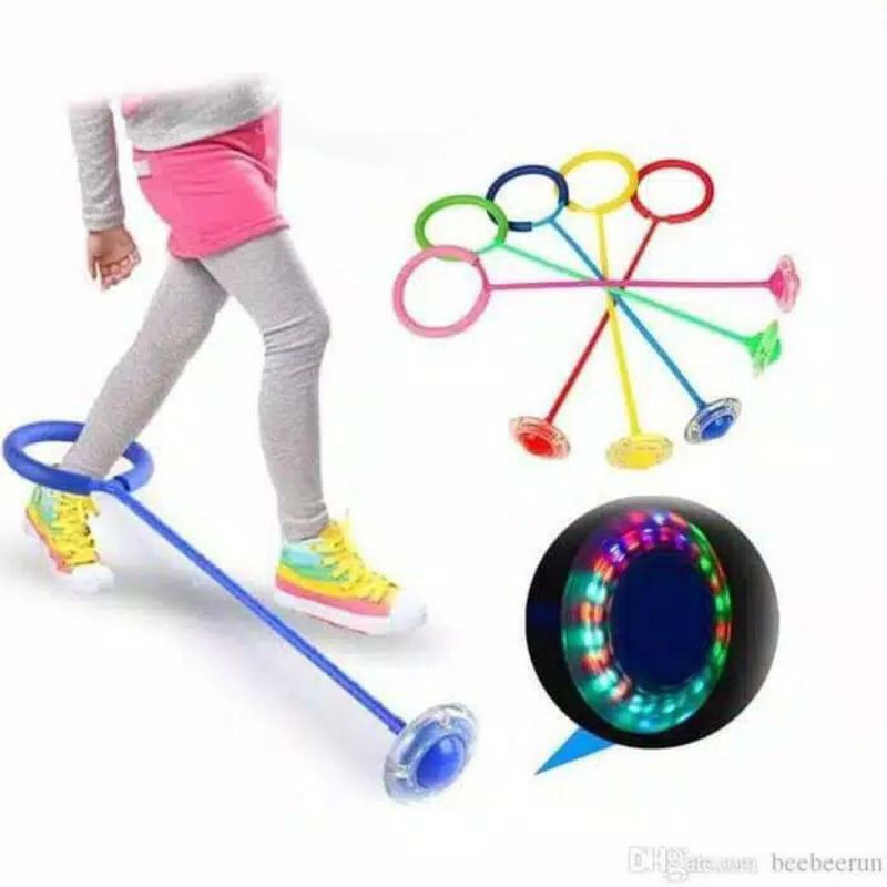 Hulahoop Mainan Hulahup Kaki Lampu Nyala Hula Hoop Jumpball Yoyo Flash Jump LED