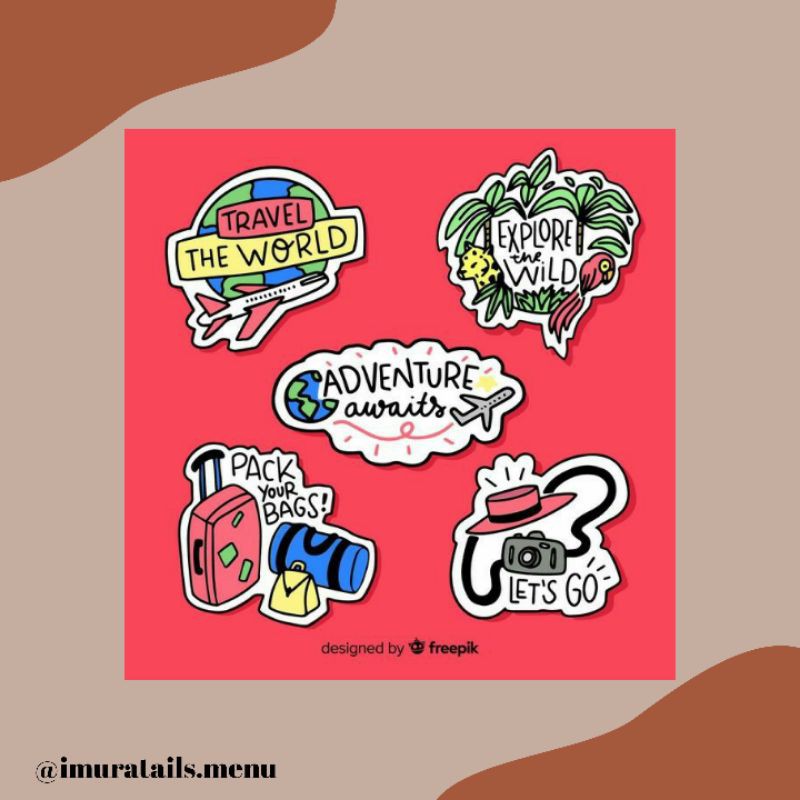 50pcs Sticker Tumblr Traveling 3