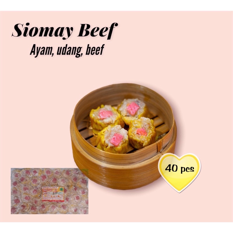 

Dimsum Siomay Beef, Dimsum Mbludak- frozen food isi 40 pcs