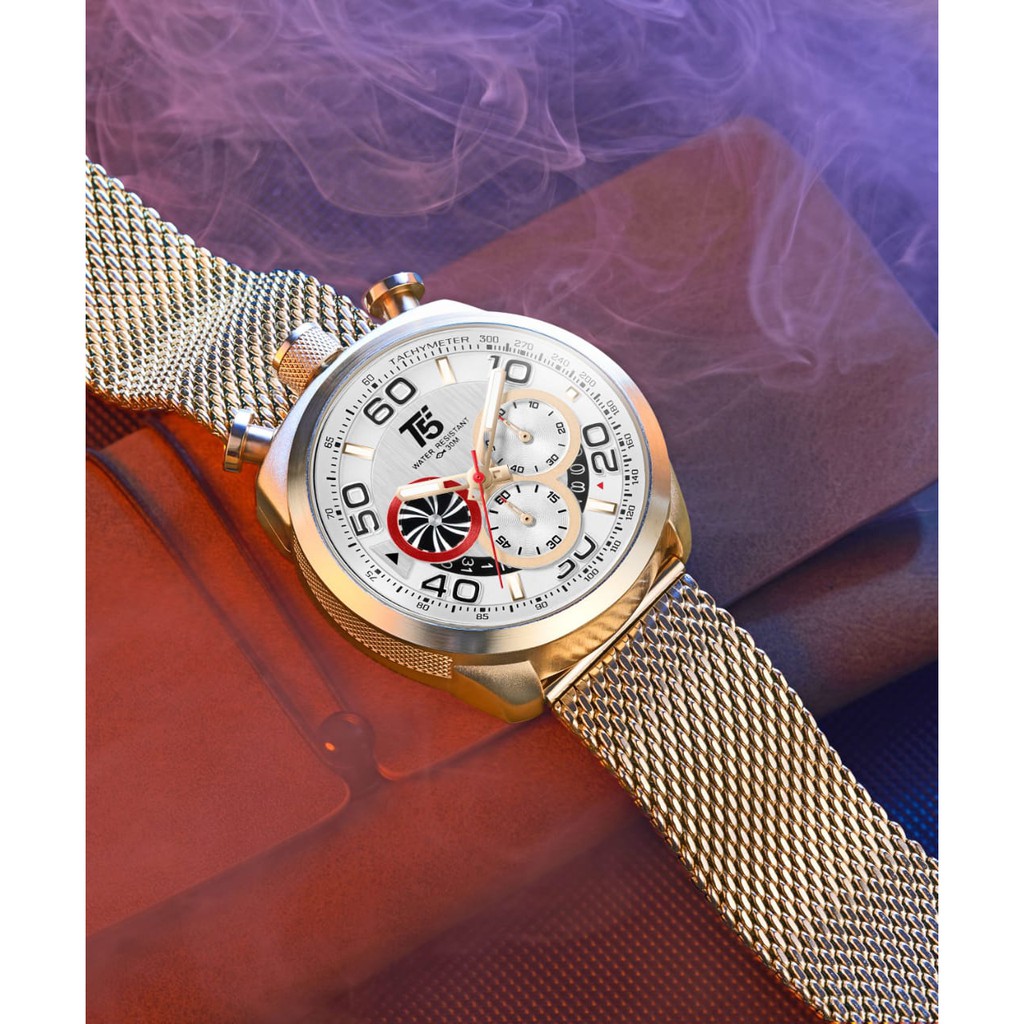 [ ORIGINAL ] JAM TANGAN PRIA WANITA | RANTAI | KULIT | KARET | MURAH | T5 H 3748G ANALOG FOR MEN