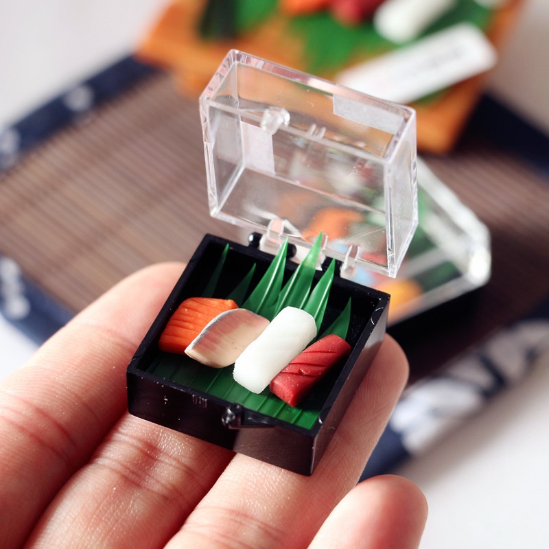 Miniatur Sushi Jepang Skala 1 / 6 Untuk Rumah Boneka