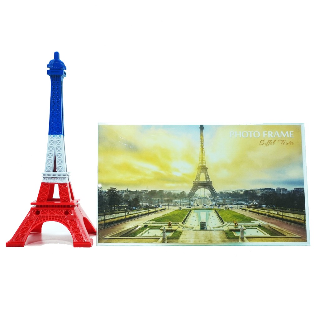 Frame Foto Pas Foto Kaca Ornament Pajangan Eiffel 2 in 1 Murah Berkualitas