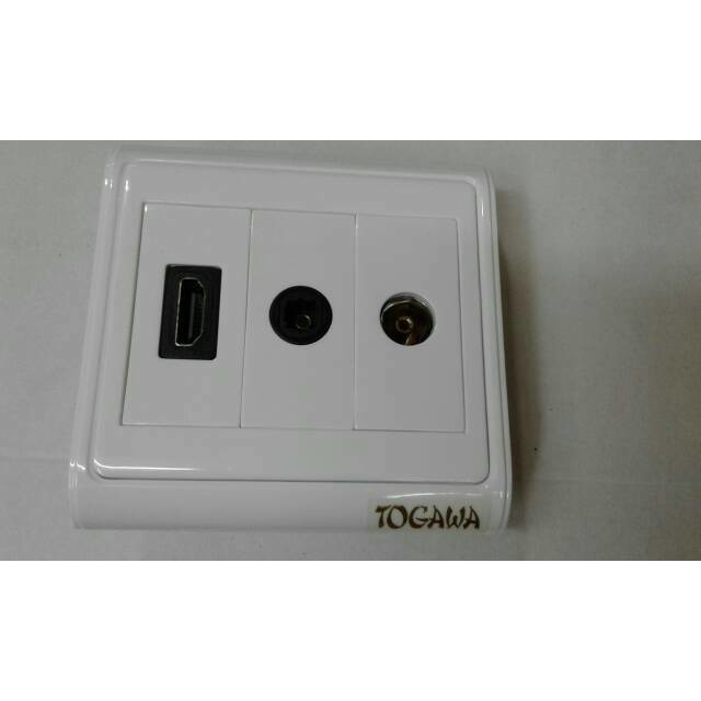 Faceplate isi 3 = L HDMI + I OPTIK + JACK ANTENA TV