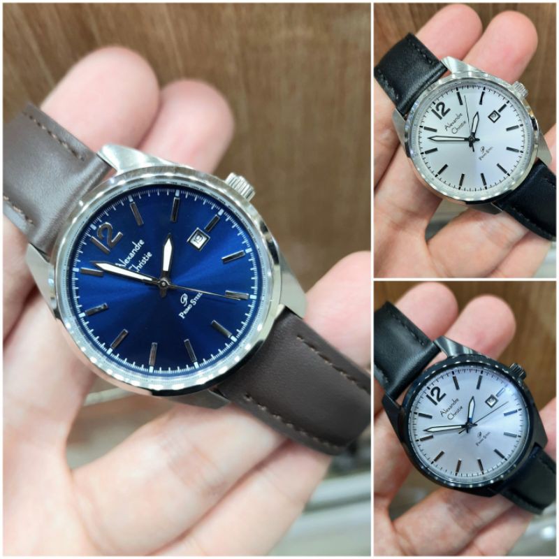 JAM WANITA KULIT ALEXANDRE CHRISTIE ORIGINAL AC 1012