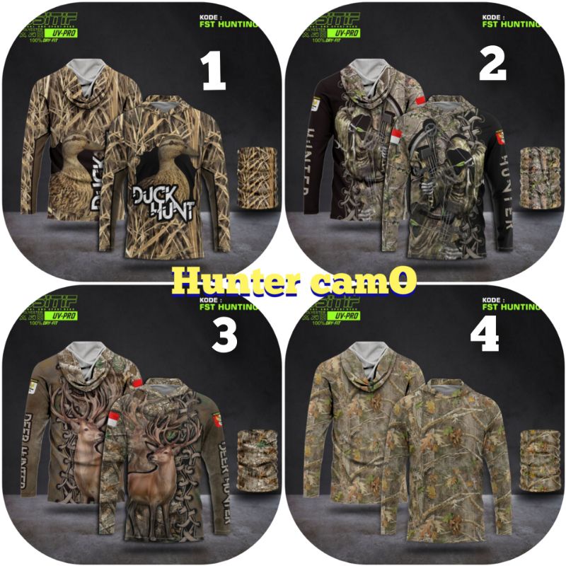 BAJU HOODIE CAMOFLASE/BAJU HUNTING CAMO+BUFF/PREE ORDER