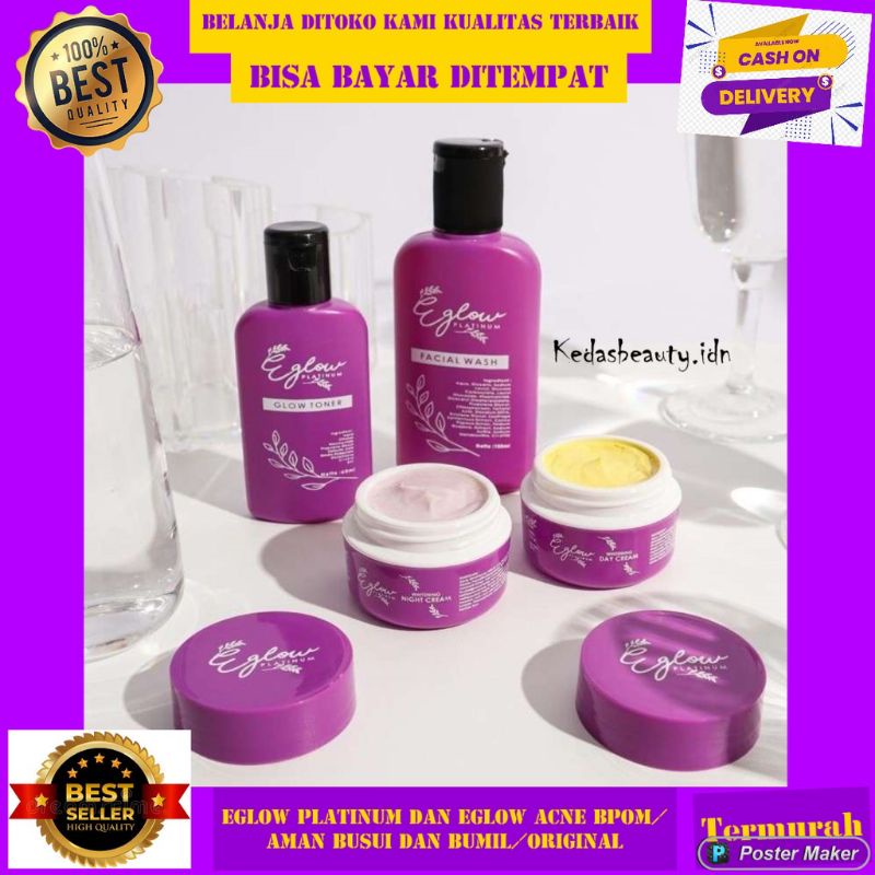 EGLOW PLATINUM / CREAM EGLOW / E GLOW PLATINUM BPOM / EGLOW ACNE.