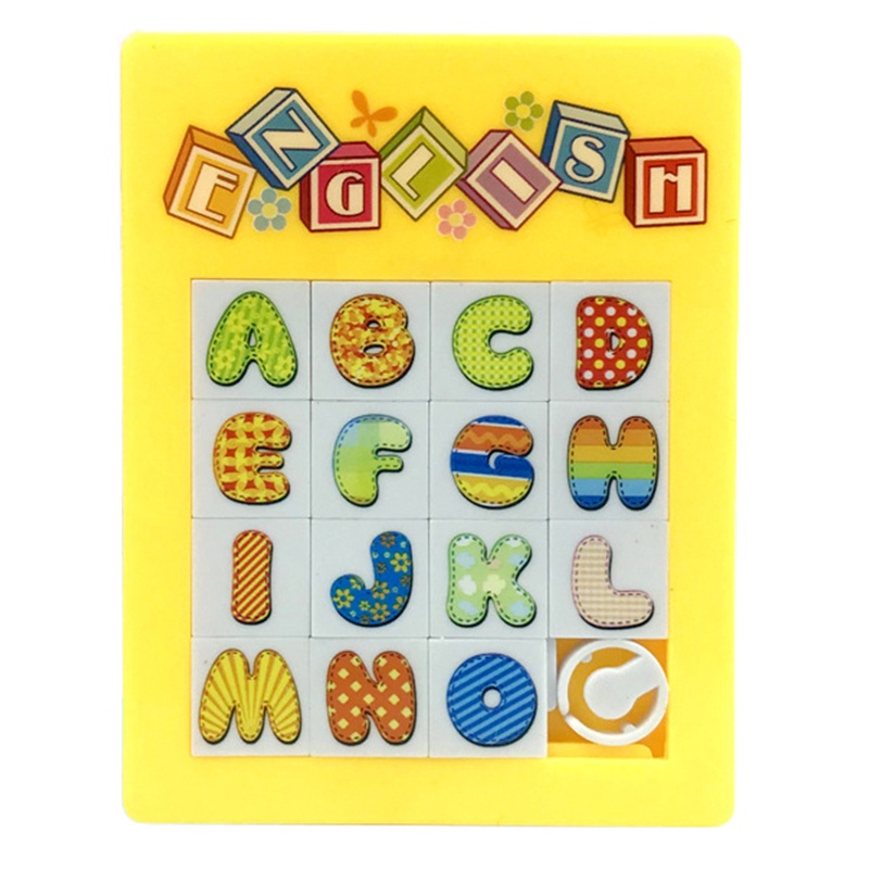 Mary Balita Novelty Plastik 3D Slide Puzzle Mainan Anak Animasi Kartun Toy Kit