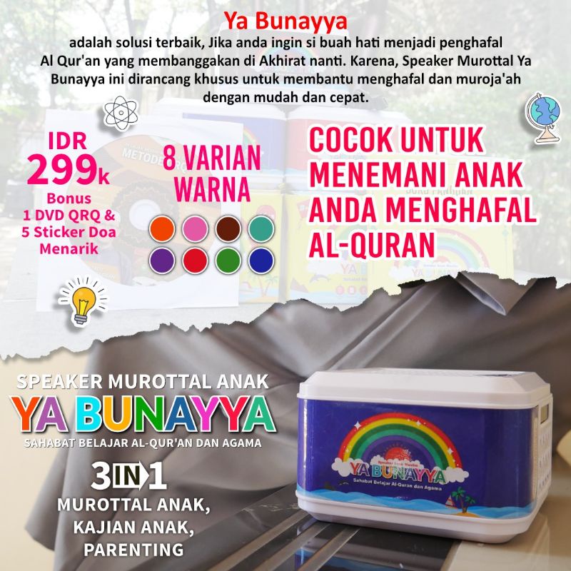 [PROMO] Speaker Murottal Anak YA BUNAYYA