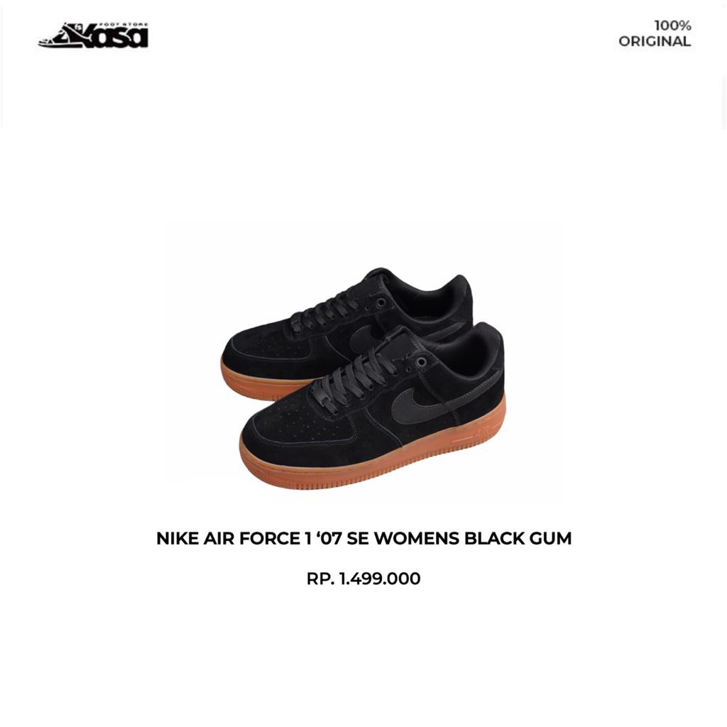 nike air force 1 07 black gum
