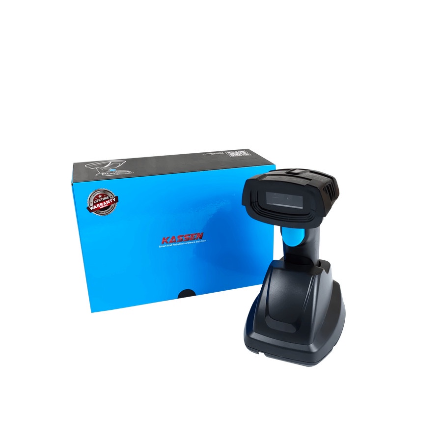 KASSEN RF 2400 BARCODE SCANNER WIRELESS 1D 2D KASSEN RF2400 CS3290 COCOK UNTUK GUDANG EXPEDISI