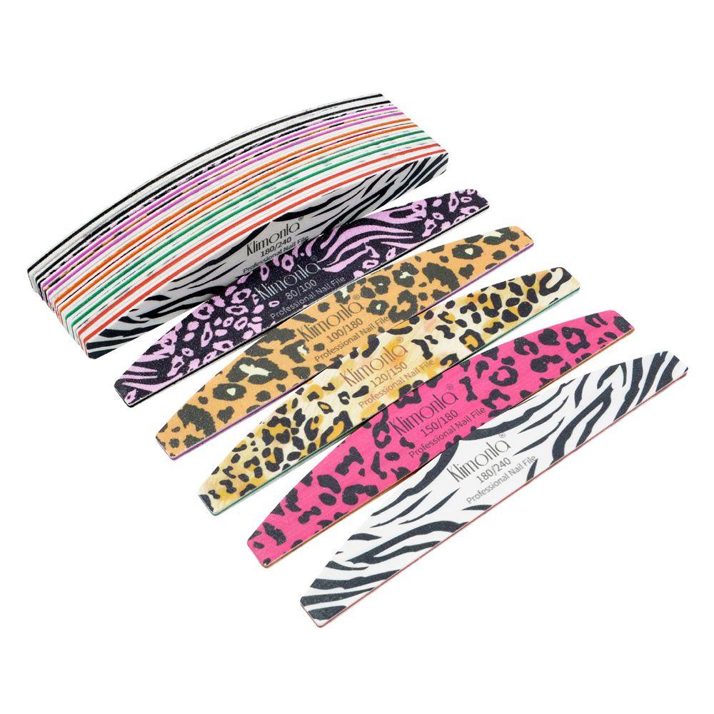 AUGUSTINA File Kuku Agustina 5Pcs 80sampai240 Grit Pedicure Salon Sanding Polishing Nail Gel Emery Papan