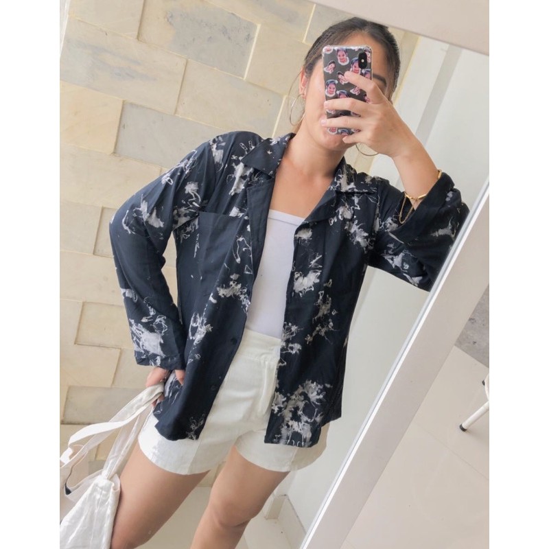 TIE DYE BASIC SHIRT ( lengan panjang)