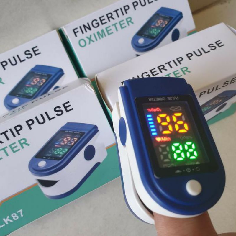 Fingertip pulse oxymeter Fingertip oximeter SpO2 LED Full Colour LK87