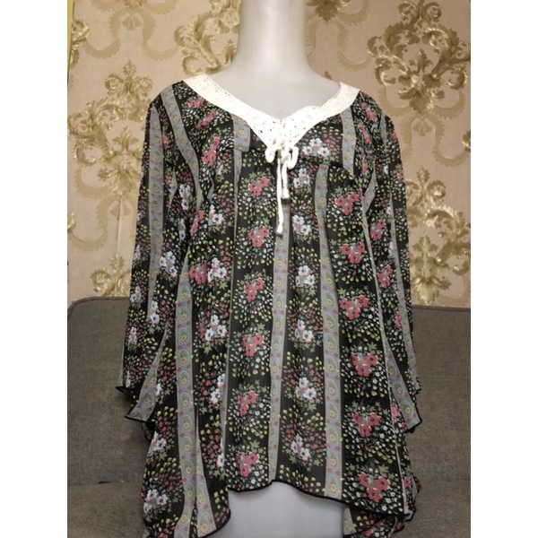 BLOUSE VINTAGE ABSTRAK