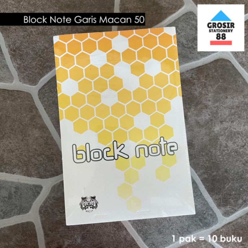 

Block Note Buku Garis Besar isi 50 lembar MACAN