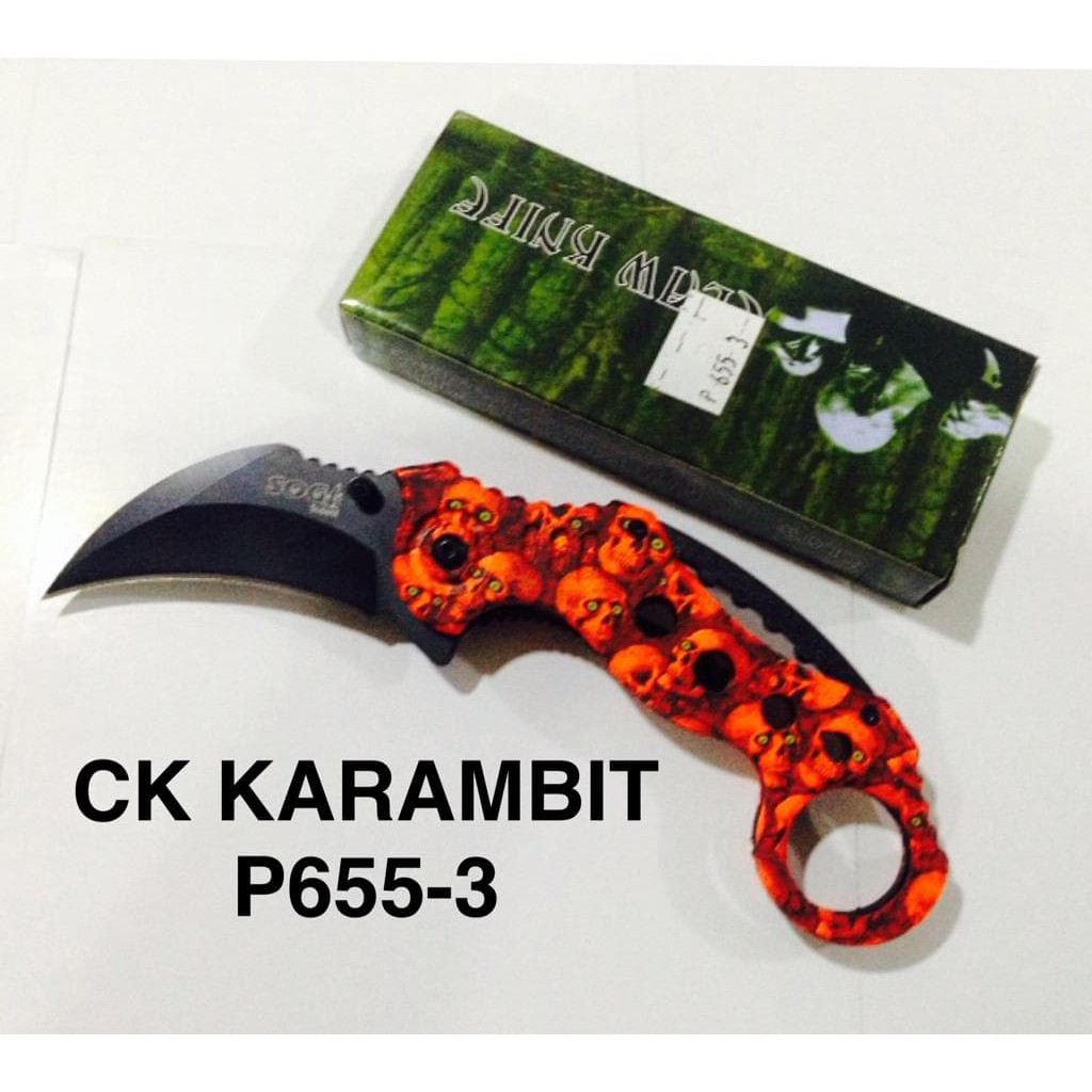 Super Murah! PISAU LIPAT KERAMBIT CK P655-3 KERAMBIT IMPORT SOG P655 SURVIVAL KIT