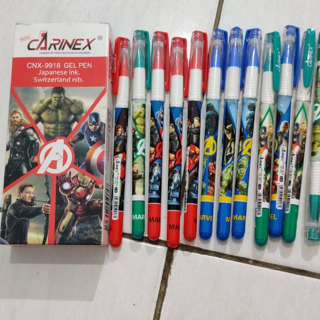 

Ballpoint / Pulpen / Pena / Gel Pen Carinex Avengers