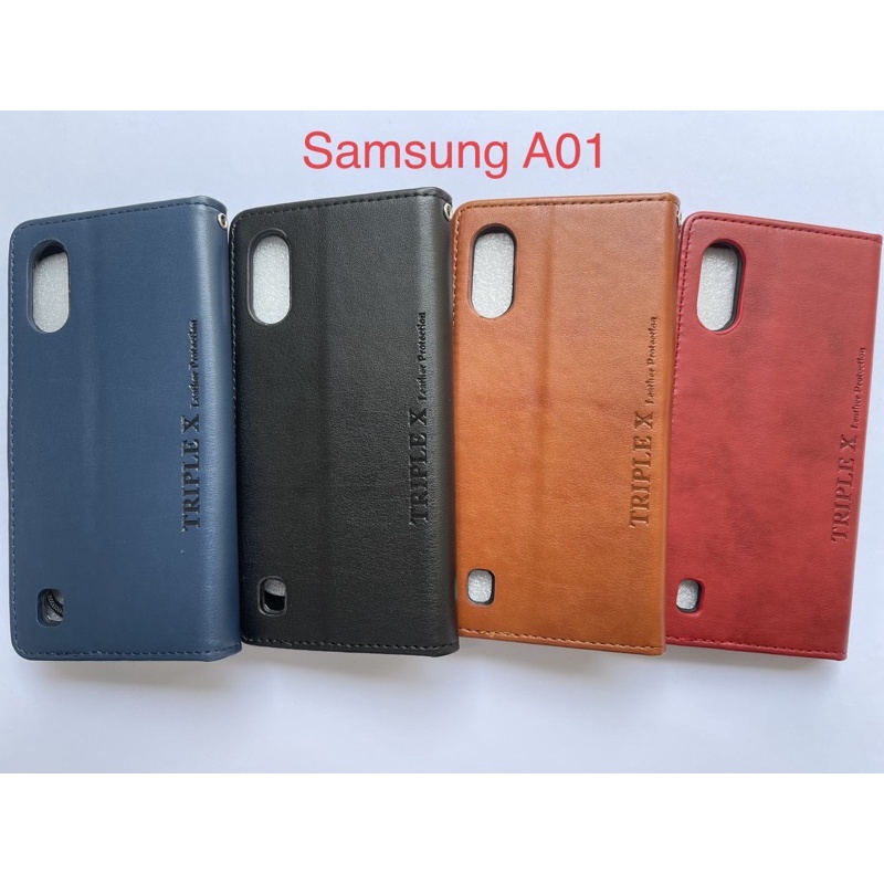 Leather Wallet Flip New Samsung A01