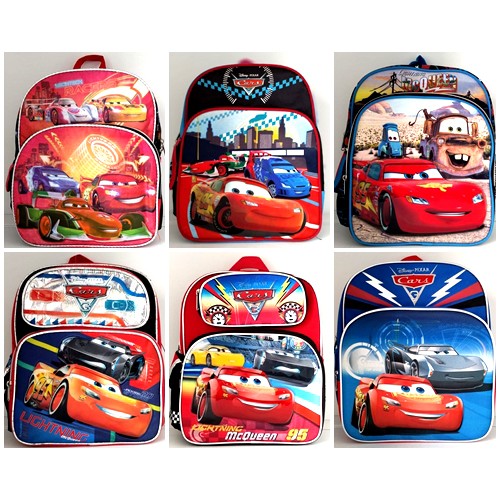 Tas Ransel Anak Original Karakter Disney Pixar Cars 12" Backpack