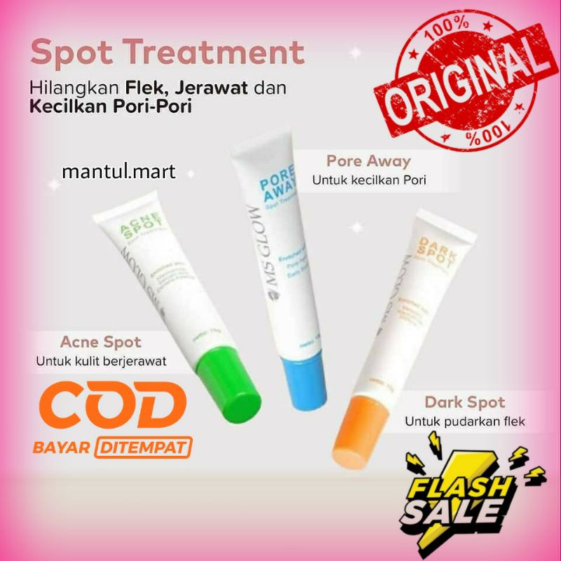 Jual Ms Glow Pore Away Dark Spot Acne Spot Original Shopee