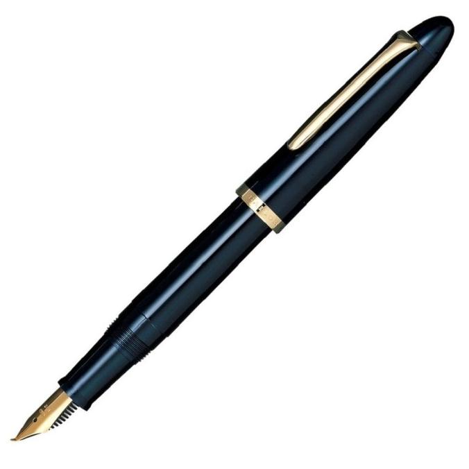 10-0212-740 Sailor Fude Pen DE Manen Navy Blue