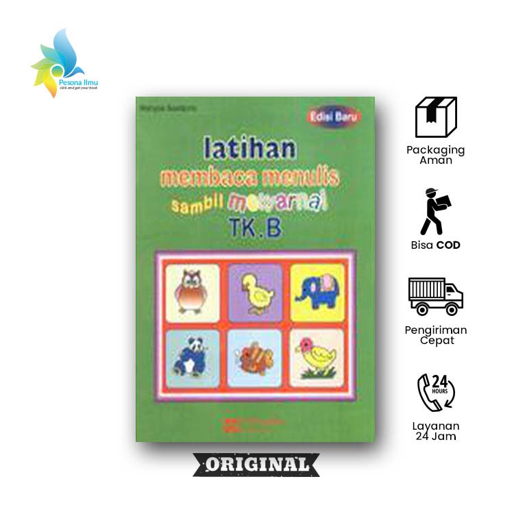 BUKU ANAK LATIHAN MEMBACA MENULIS SAMBIL MEWARNAI TK B (REVISI)