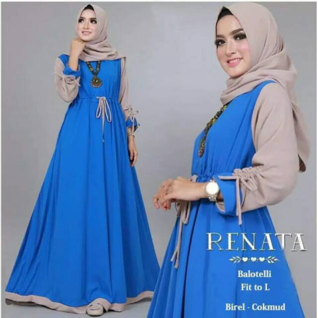 HARGA PROMO TERMURAH !!! RENATA DRESS SEMUA WARNA READY