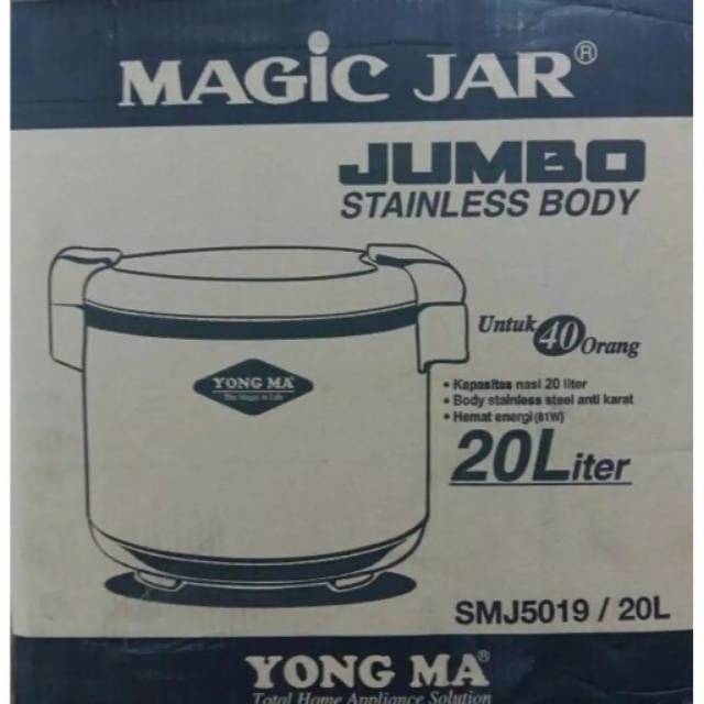 Magic Jar Yongma Jumbo 20Liter SMJ 5019 / Penghangat Nasi Yongma 20L