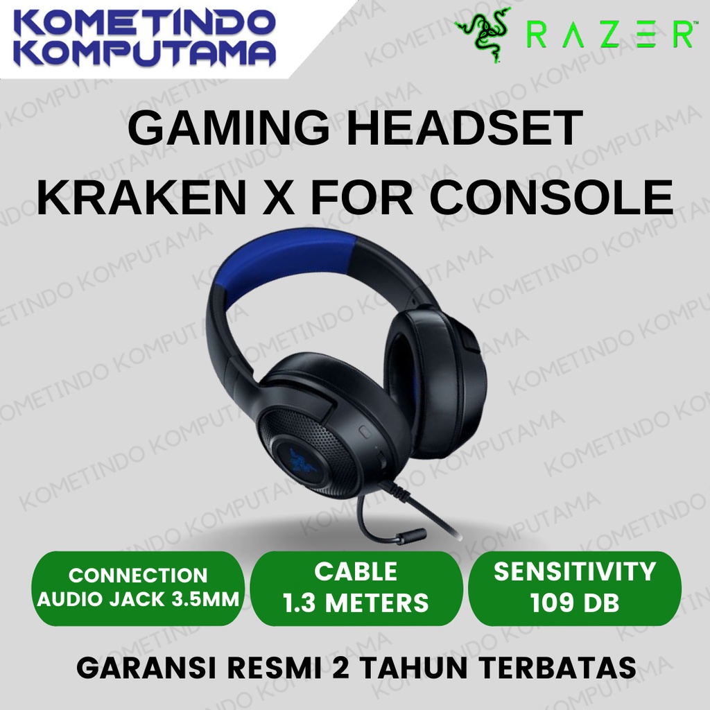 Razer Kraken X For Console Wired Gaming Headset 100% Original Garansi Resmi