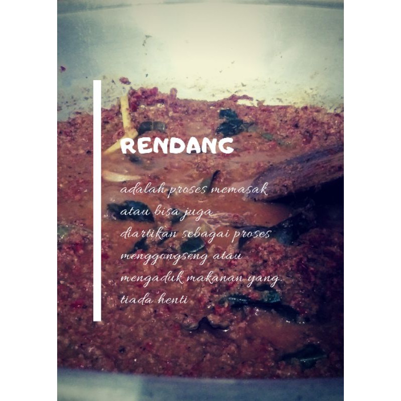 

Bumbu Rendang atau Dedak Rendang (Siap Makan) Masakan Khas Padang