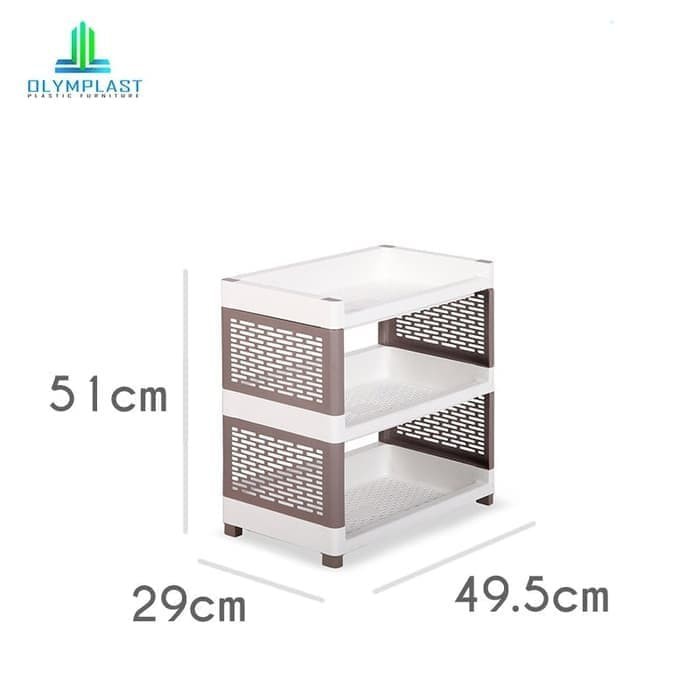 Olymplast Rak Susun Besar Plastik RSOB - 3 Susun