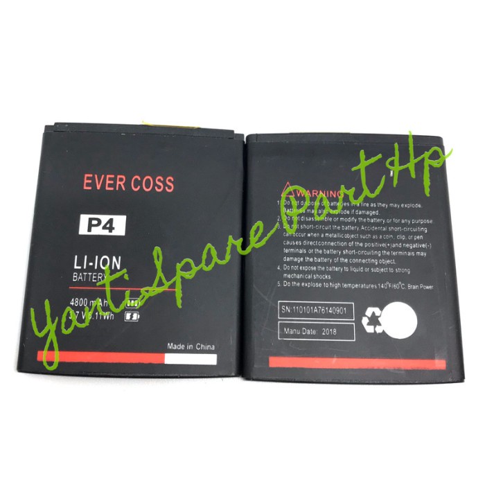 Baterai Evercoss P4 Original New