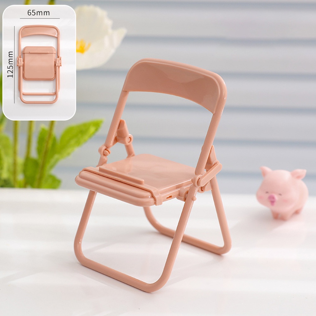 [house2020]Phone Holder Foldable Cute Cartoon Stand Plastic Desktop Decoration Bracket Household Office Support Gifts