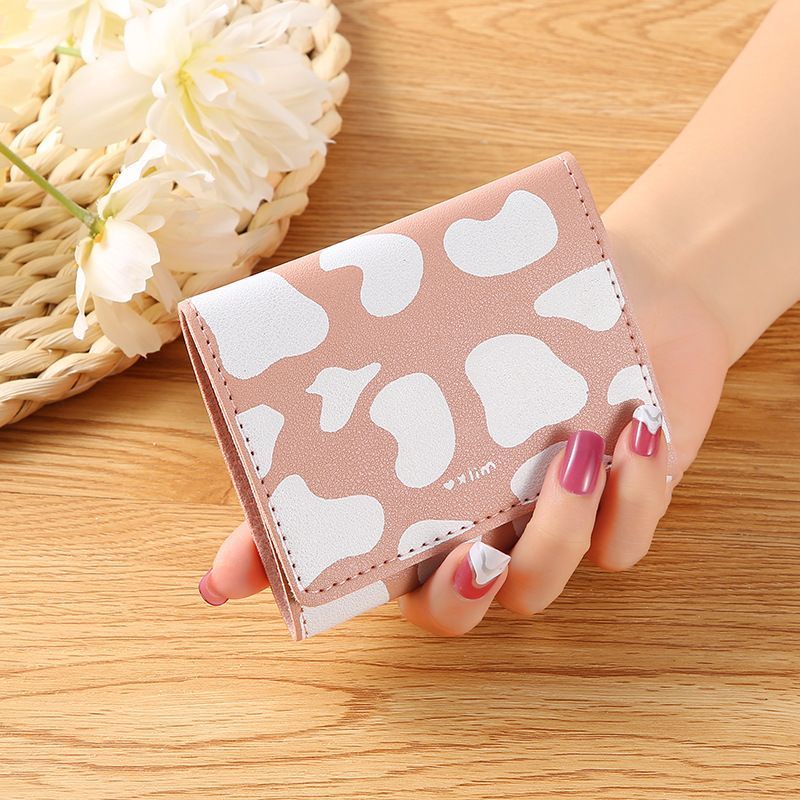 Dompet Wanita Lipat Moo Model Pendek Import Korea Lucu / Dompet Cewek Murah