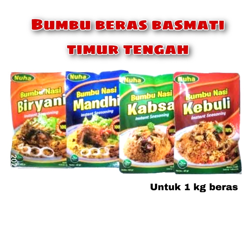 

Nuha Bumbu Rempah Nasi Kebuli Arab Lengkap Briyani Mandhi Kabsah