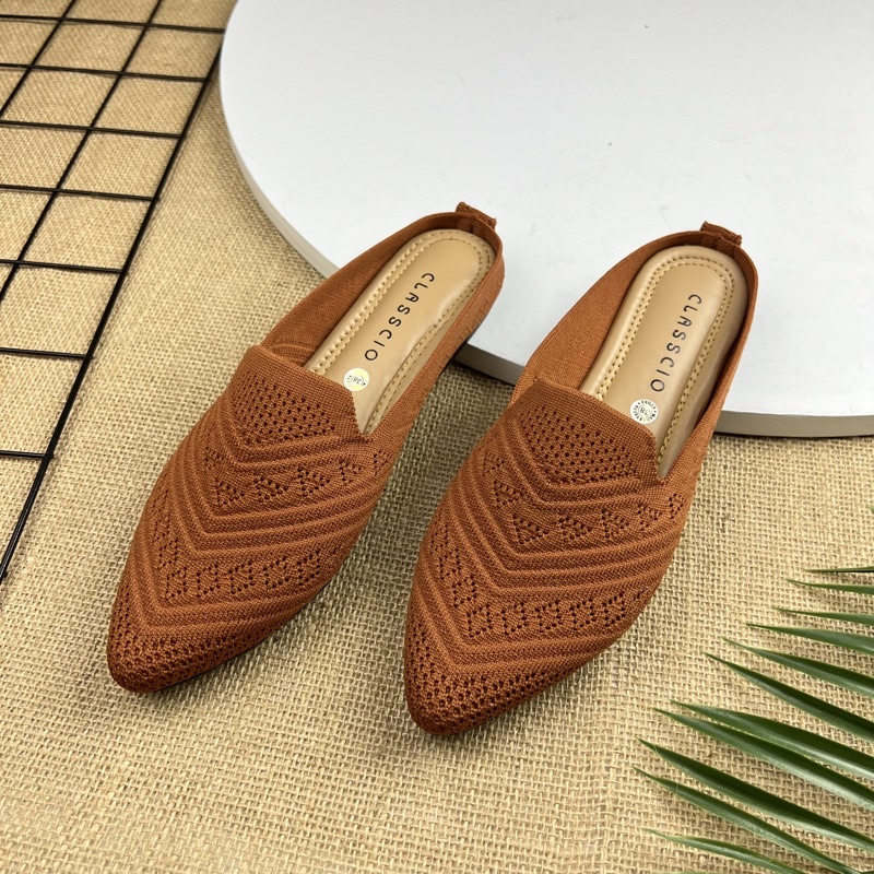 MARASYAFFA - SEPATU FLAT RAJUT WANITA IMPORT SF55