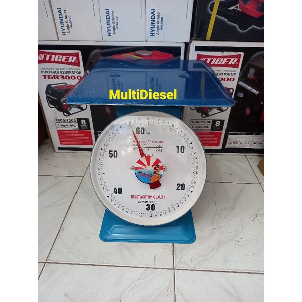 Timbangan Jarum Duduk FUJIYAMA 60Kg Piringan Datar